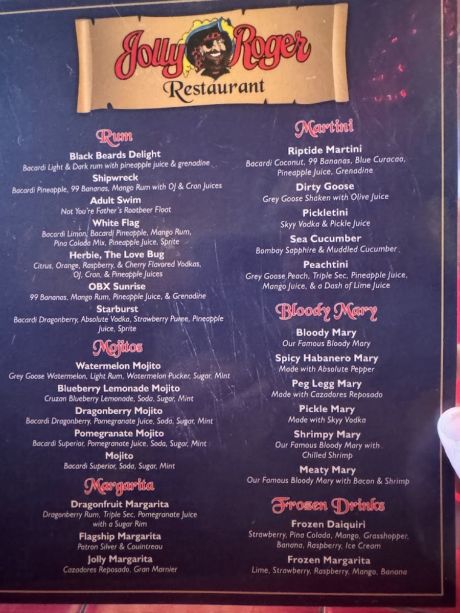The Jolly Roger Restaurant Menu - Image 4