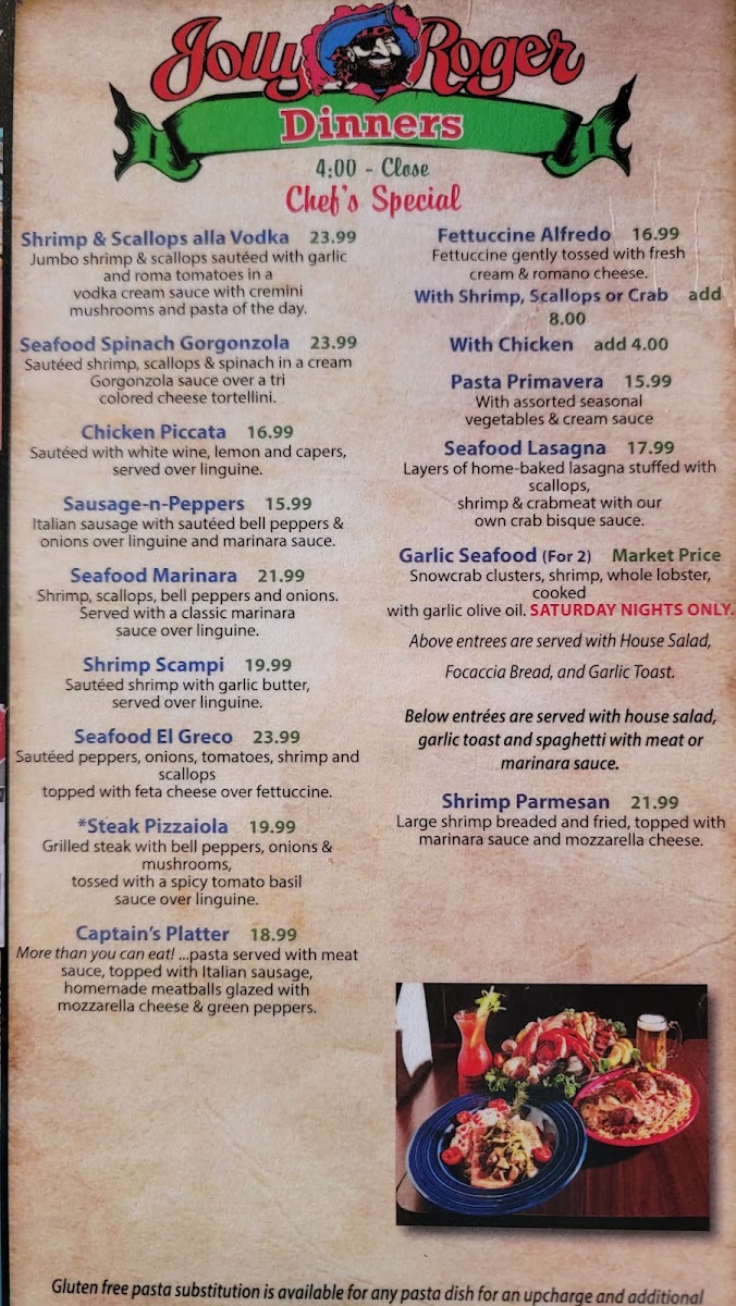 The Jolly Roger Restaurant Menu - Image 6